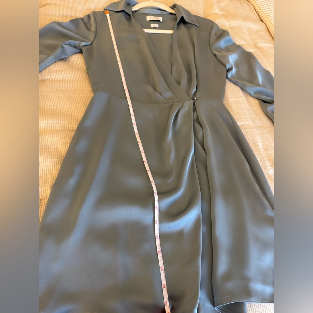 Aritzia Light Blue Wrap Dress - Picture 9 of 11